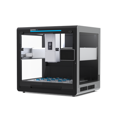 The Flex Prep robot with 96-Channel pipette. Simple, quick sample preparation to save time within your lab.