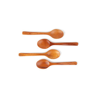 Khaya Wood - Dessert Lepel - 17 cm