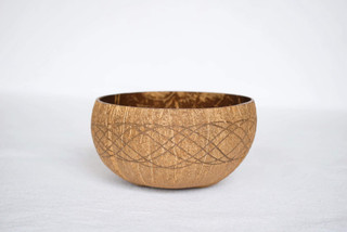 Kokosnoot kom - Waves - Groot