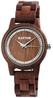 Het analoge 3-punts damespolshorloge van het merk Raptor heeft het hoogwaardige quartz uurwerk Miyota 2035. De bruine walnotenhouten band is aan het uiteinde 16 mm breed en kan worden geopend en gesloten middels een zilverkleurige RVS vlinder vouwsluiting . De totale lengte van de klok is 19 cm. De kast van bruin walnoothout met mineraalglas heeft een diameter van 37 mm en een kasthoogte van 11 mm. De achterkant van de kast is ook gemaakt van bruin walnotenhout. Een visueel virtueel is de 1 mm brede, zilverkleurige spiegelrand op het mineraalglas. Ook de wijzers zijn zilverkleurig en samen geven ze het horloge een bijzondere, elegante uitstraling. Met het Raptor houten horloge van walnotenhout draag je een absolute blikvanger om je pols die voor elke gelegenheid te combineren is. Door het lichte materiaal past het zich perfect aan de pols aan en is het comfortabel om te dragen. Als accessoires voor uw product ontvangt u een garantiekaart en een originele doos van het merk Raptor. Het horloge is perfect als cadeau. Bijvoorbeeld voor verjaardag, Moederdag, Kerst en Valentijnsdag.