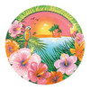 LUAU PARTY 8 x 18cm (7") PAPER PLATES