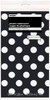 DOTS BLACK PLASTIC TABLECOVER