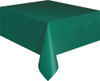 FOREST GREEN UNIQUE PLASTIC TABLECOVER RECTANGLE 137cm X 274cm (54" X 108")