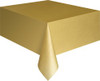 GOLD METEOR PLASTIC TABLECOVER RECTANGLE 137cm X 274cm (54" X 108")