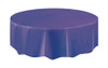 DEEP PURPLE UNIQUE PLASTIC TABLECOVER ROUND 213cm DIAMETER (84")