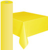 YELLOW METEOR PLASTIC TABLECOVER ROLL 122cm W X 30m L (48"X100')