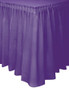 DEEP PURPLE PLASTIC TABLESKIRT 73cm X 4.3m (29"X14')