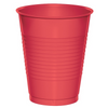 RED 12 X 270ml (9oz) PLASTIC CUPS