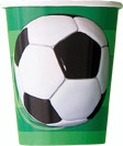 3D SOCCER 8 x 270ml (9oz) PAPER CUPS