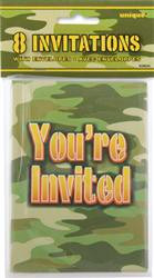 CAMO 8 INVITATIONS