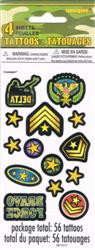 4 CAMO TATTOO SHEETS