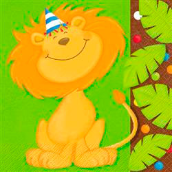 JUNGLE PARTY 16 LUNCHEON NAPKINS