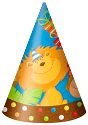 JUNGLE PARTY 8 PARTY HATS