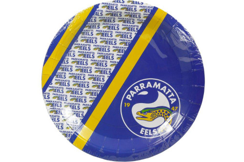 NRL PARTY PLATES EELS 6PK 24CM