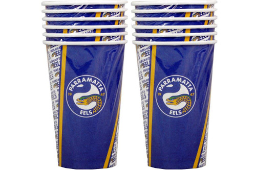 NRL PARTY CUPS EELS 6PK 500ML
