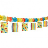 Garland Lantern Sunny Days & Fabric Flowers