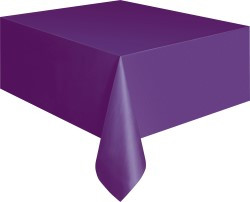 PURPLE METEOR PLASTIC TABLECOVER RECTANGLE 137cm X 274cm (54" X 108")