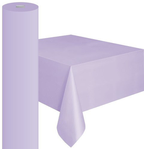 LAVENDER METEOR PLASTIC TABLECOVER ROLL 122cm W X 30m L (48"X100')