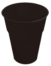 BLACK 12 X 270ml (9oz) PLASTIC CUPS