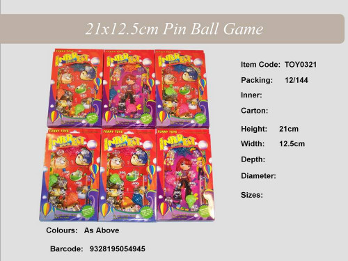  Pin Ball Game 21X12.5Cm 