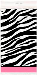 ZEBRA PASSION PLASTIC TABLECOVER