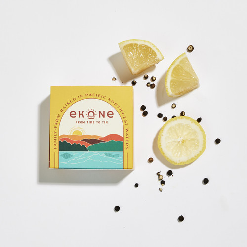 Lemon Pepper Ekone Smoked Oysters (1 can)