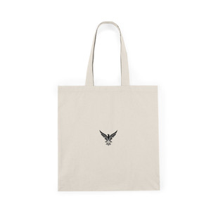 Natural Tote Bag with Eagle Design