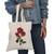Natural Tote Bag with Rose