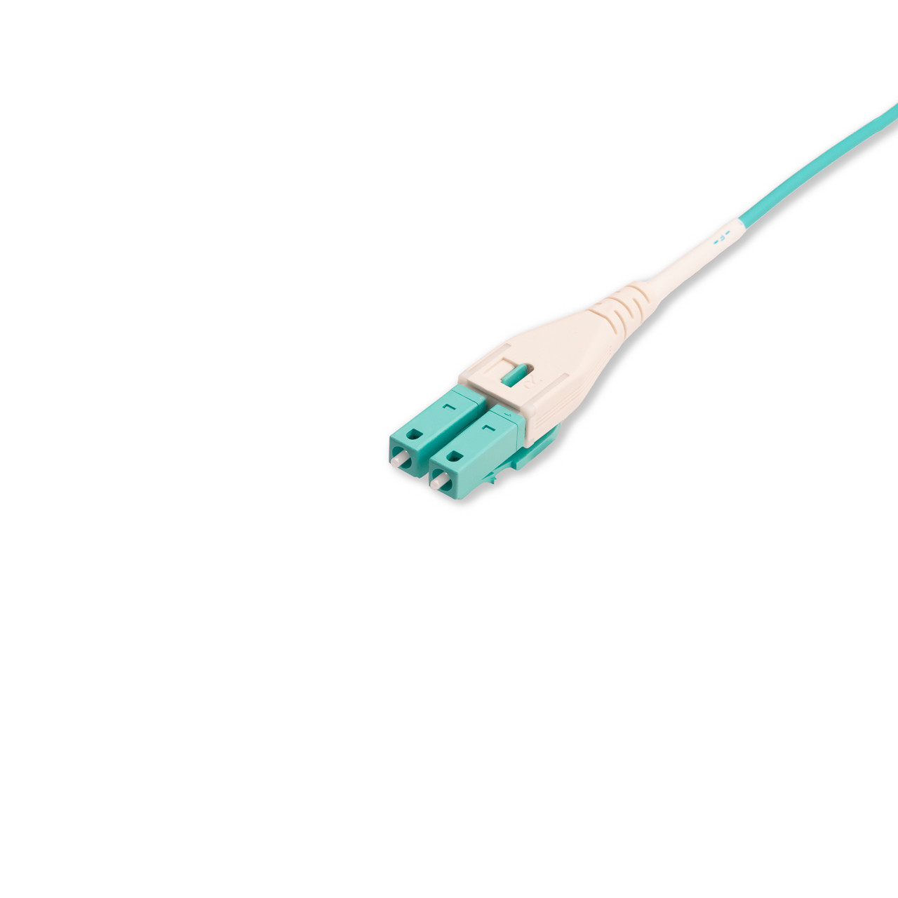 ULTRALiiT™ AQUA LC TO LC MULTIMODE OM4 DUPLEX FIBER OPTIC PATCH CORDS