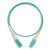 ULTRALiiT™ AQUA LC TO SN® MULTIMODE OM4 DUPLEX FIBER OPTIC PATCH CORD