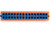 128-PORT ULTRALiiT™ SN TO SN ORANGE FRONT-PLATE LINEAR PATCH PANEL