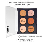 KETT Fixx Creme Makeup Corrector & Hi-Light Palette