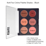 Kett Fixx Creme Palette Shades Blush