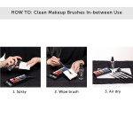 How to clean Makeup Brushes in between use