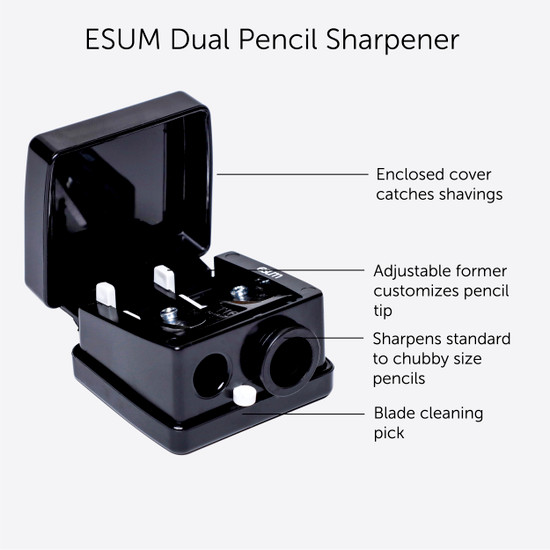 Esum Dual Pencil Sharpener Highlights