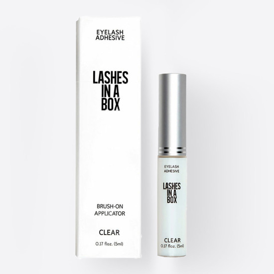 Lashes In A Box Eyelash Adhesive box and product