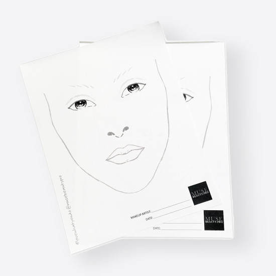 Muse Pro Face Chart Pad - 50 Sheets