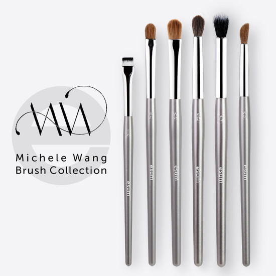 six brushes for eye makeup