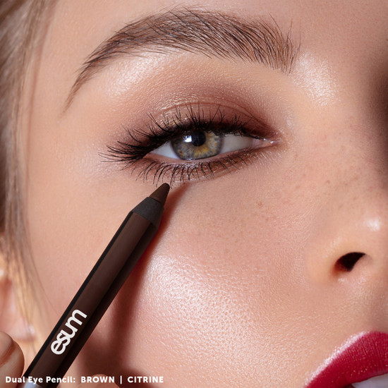 Dual Eye Pencil Brown Citrine