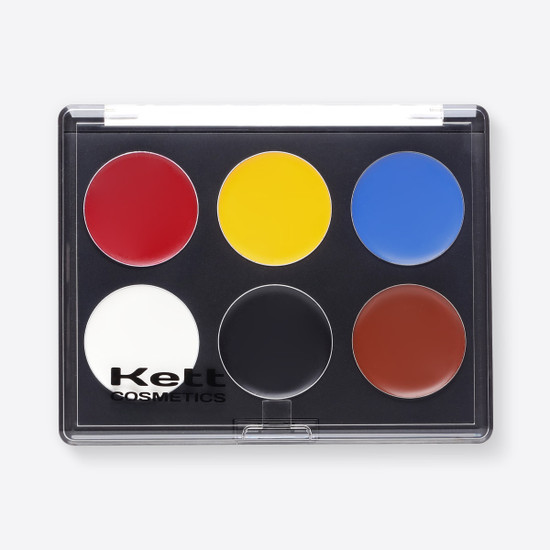 Kett Fixx Creme Pro Palette Color Theory in six shades
