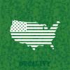 USA Map American Flag Decal Vinyl Sticker