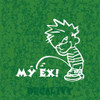 Calvin Piss On My Ex! Decal Vinyl Sticker