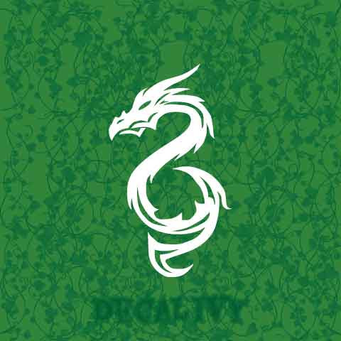 Tribal Dragon Decal Vinyl Sticker