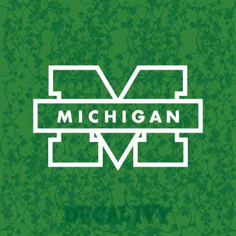 University of Michigan Logo Decal Vinyl Sticker