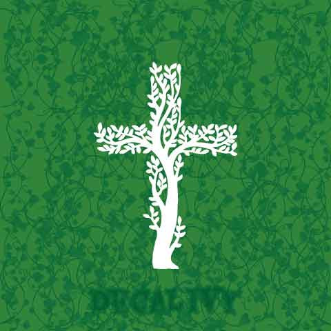 Tree of Life Cross Decal Vinyl Sticker