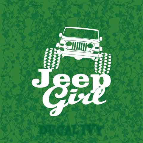 Jeep Girl Decal Vinyl Sticker