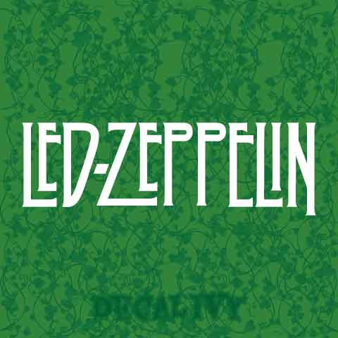 Led Zeppelin Text Decal Vinyl Sticker