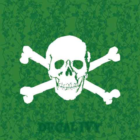 St. Pauli Skull and Crossbones Logo Decal Vinyl Sticker