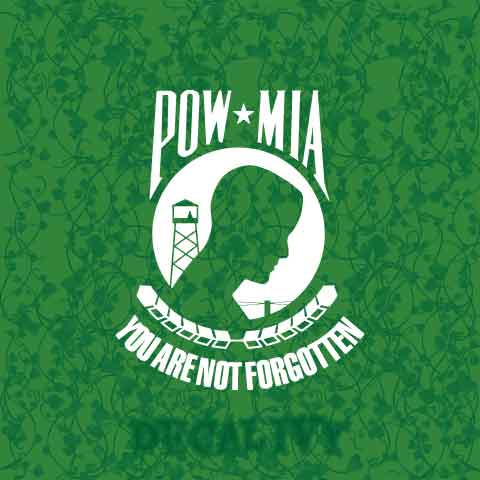 POW MIA Decal Vinyl Sticker