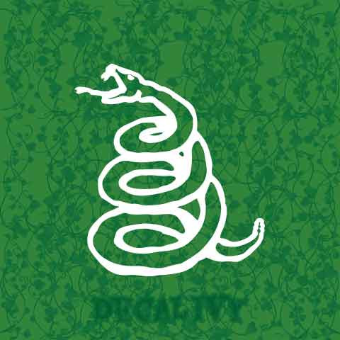 Metallica Snake Decal Vinyl Sticker